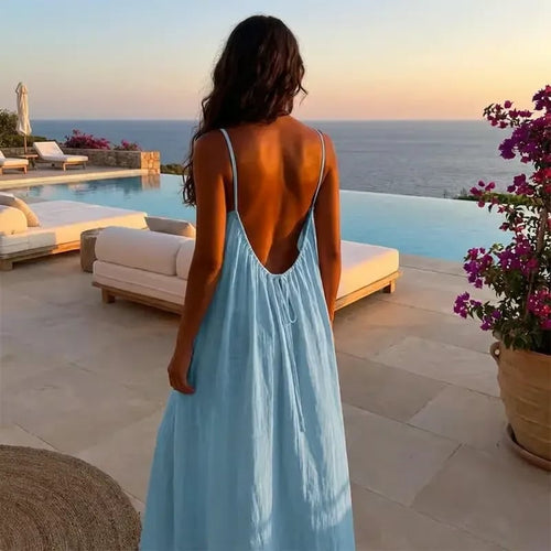 Feel Irresistible✨Together — Elegant Backless Cami Dress for Romantic Moments(Buy 3 Free Shipping)