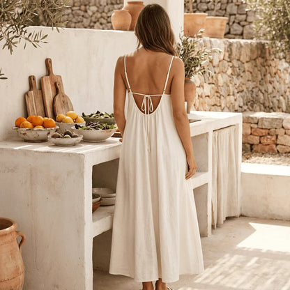 Feel Irresistible✨Together — Elegant Backless Cami Dress for Romantic Moments(Buy 3 Free Shipping)