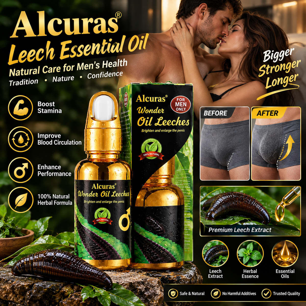 Improve penile erections | Increase intercourse duration |Increase libido |Boost sexual performance |Reverse impotence and premature ejaculation