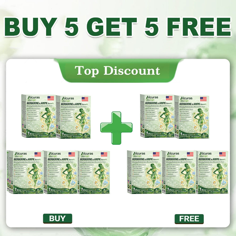 Official Store🧑‍⚕️| Alcuras™ Moringa × Berberine × AMPK 8-Benefit Slimming & Metabolic Nano Microneedle Patch 🇺🇸  Just once a day · Visible changes in 7 days  ✅ For obesity, loose skin, diabetes, sleep apnea, joint issues, and more
