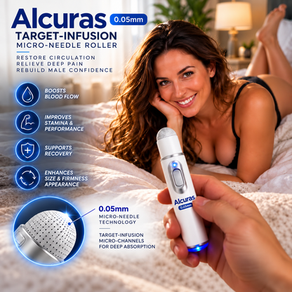 Alcuras™ 0.05mm Target-Infusion Micro-Needle Roller — Restore male vitality and confidence without medication