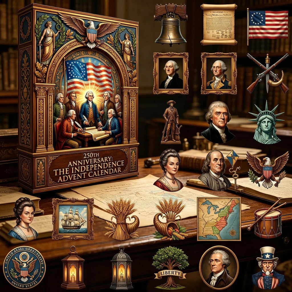 🇺🇸 LAST CHANCE — 250th ANNIVERSARY EDITION 🎖️ The Independence Advent Calendar 24 Days. 24 Stories. One Nation.