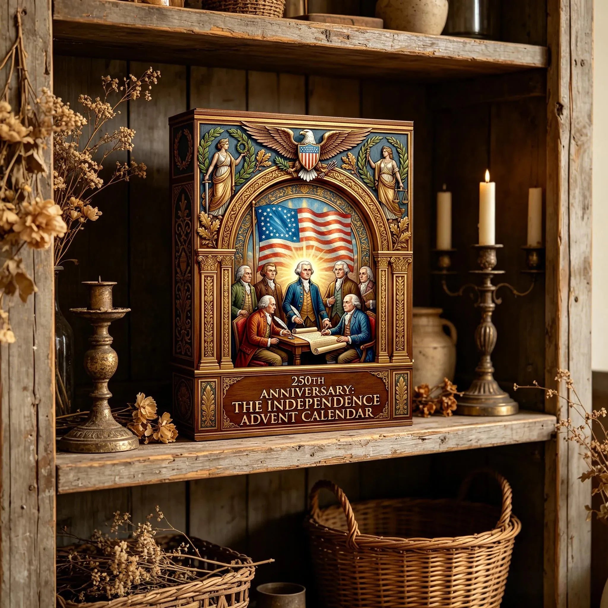 🇺🇸 LAST CHANCE — 250th ANNIVERSARY EDITION 🎖️ The Independence Advent Calendar 24 Days. 24 Stories. One Nation.