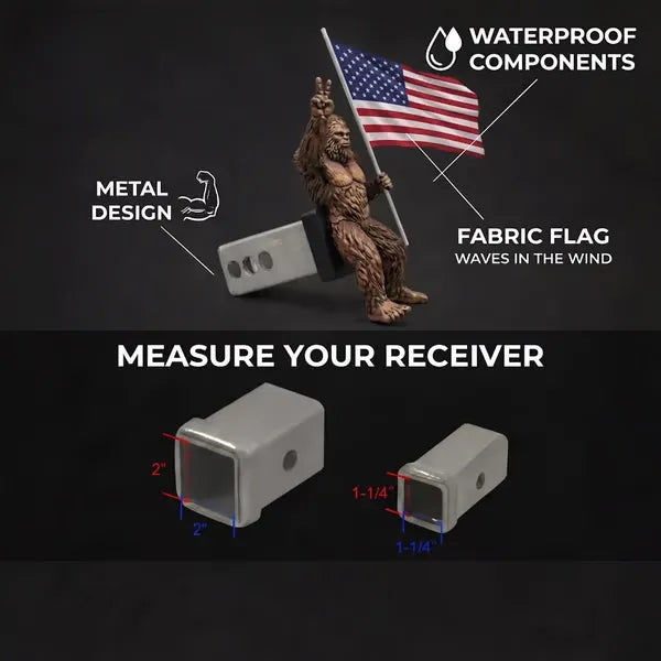 🇺🇸 Today Only 49% OFF — Turn Your SUV Or Truck Into A Roadside Statement 🚙🔥 With A Bigfoot Flag Hitch Cover 👣🇺🇸 That Shows Freedom, Pride & Attitude 💪🛣️✨