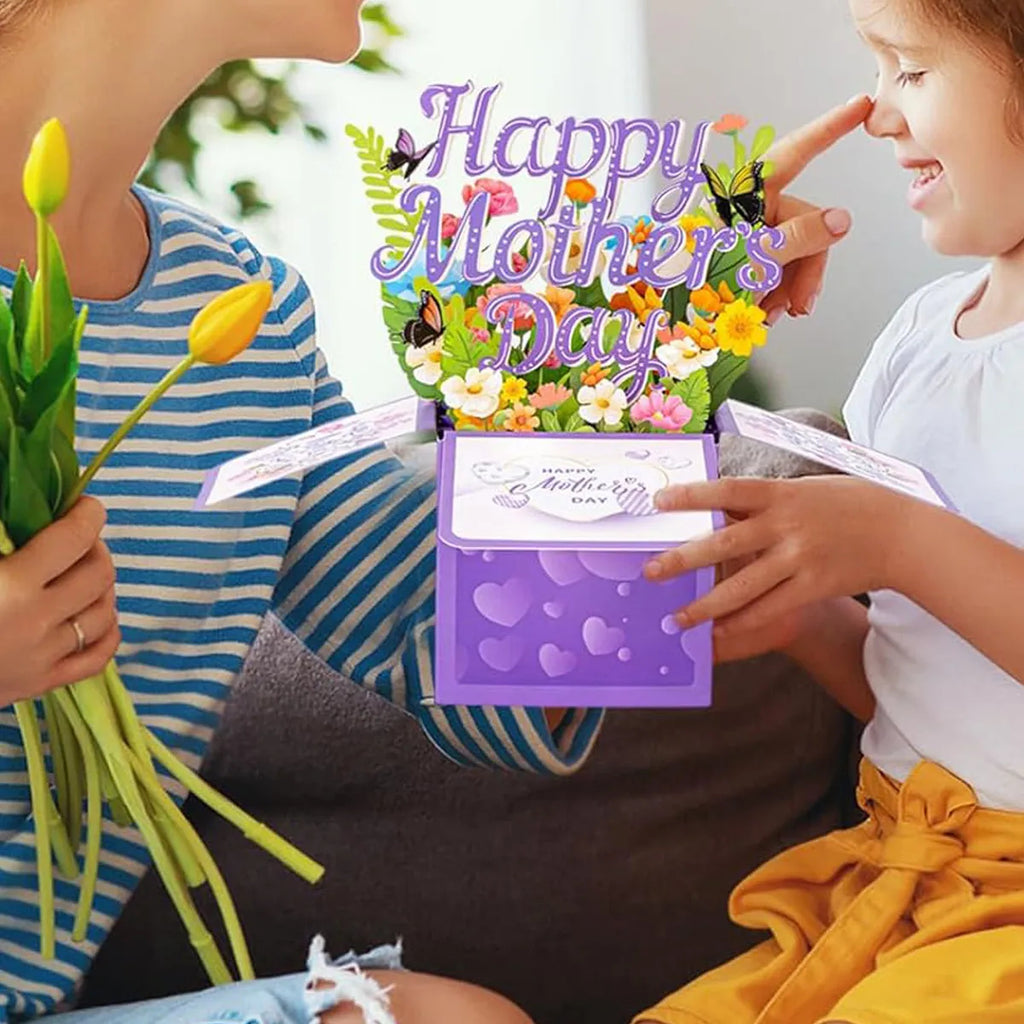 🔥 LAST DAY 50% OFF 💐 Magic 3D Pop-Up Floral Greeting Card 💖 Not just a card — a moment she’ll remember.