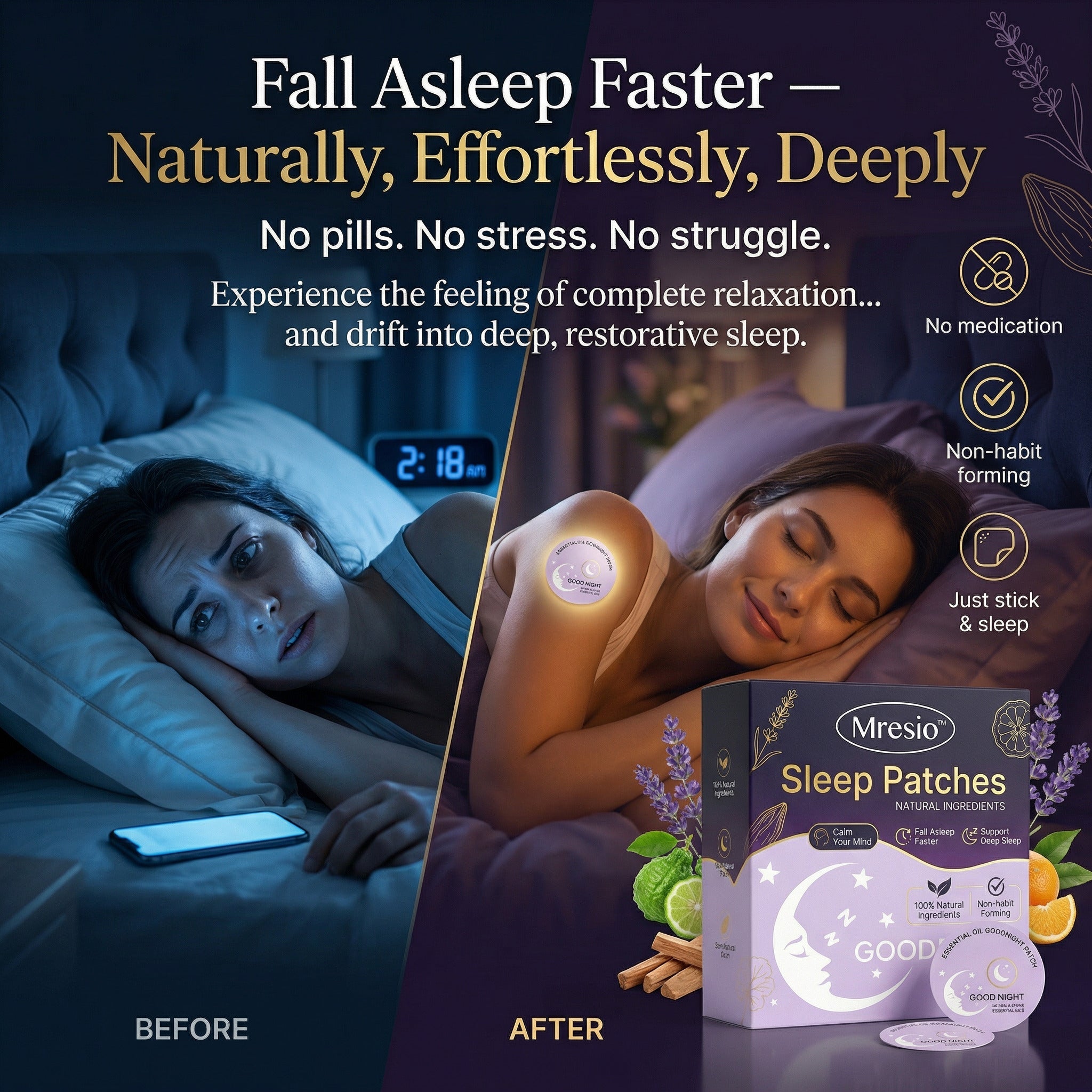 Sleep Patches — Fall Asleep in Minutes, Without Pills