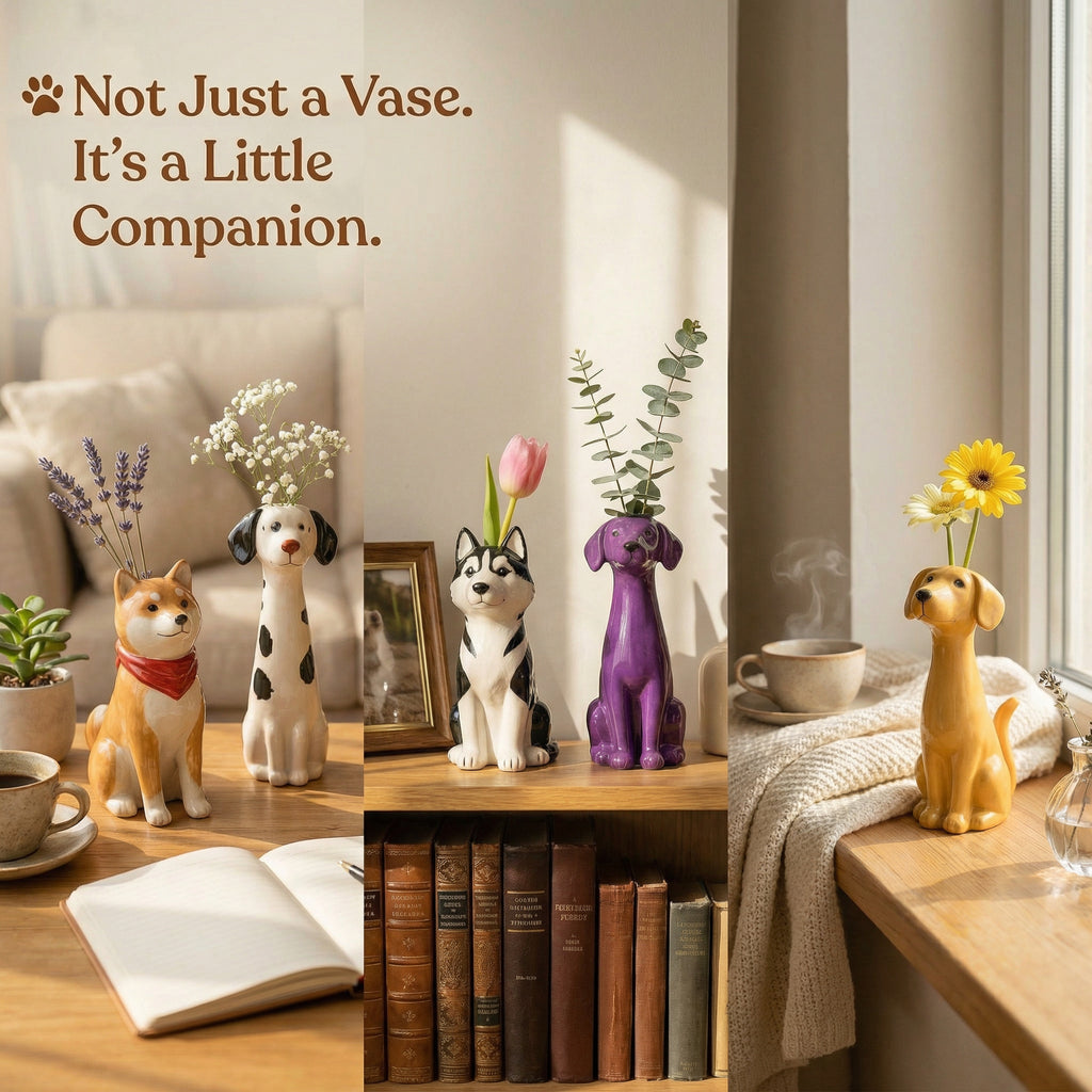 Not Just a Vase — A Little Dog That Keeps You Company