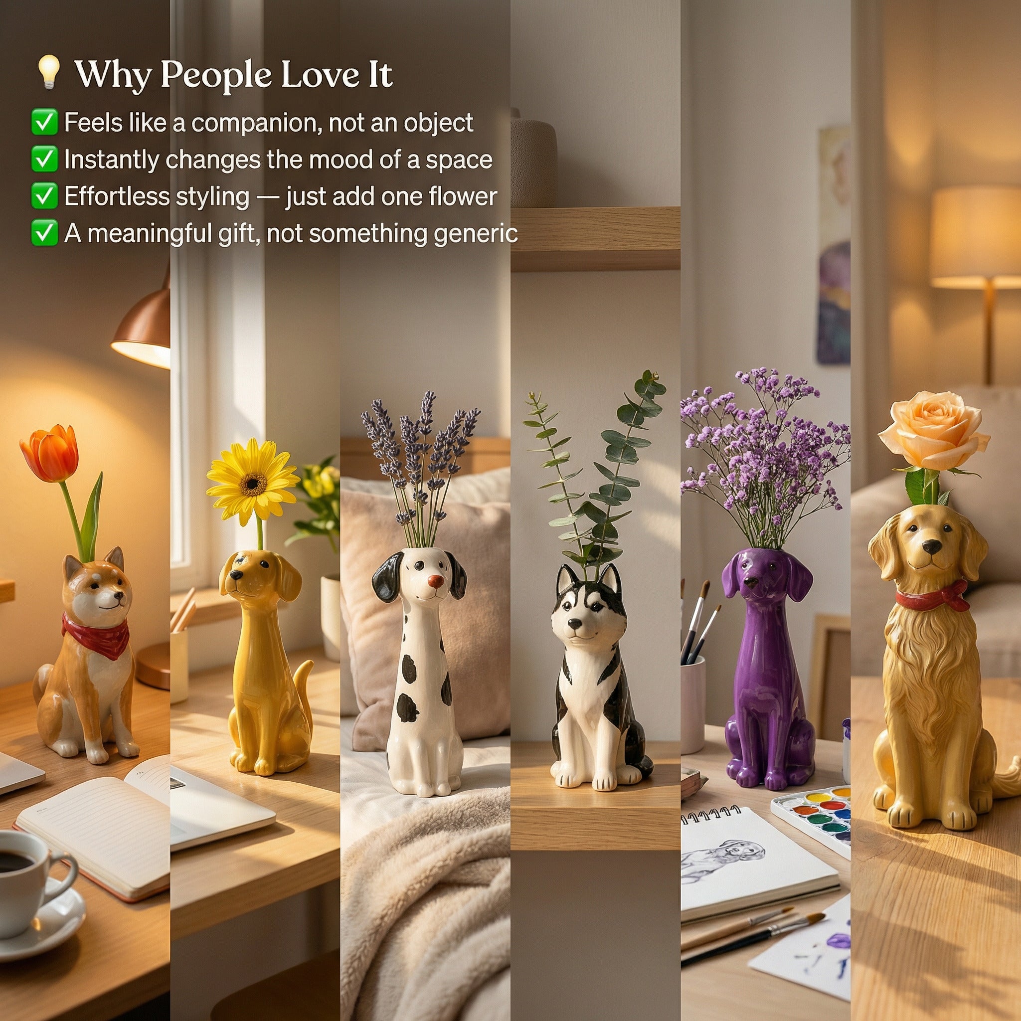 Not Just a Vase — A Little Dog That Keeps You Company