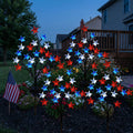 🎉 LAST DAY 49% OFF ⭐ Solar Patriotic Star Lights 🇺🇸 Turn Your Yard Into a Nighttime Celebration