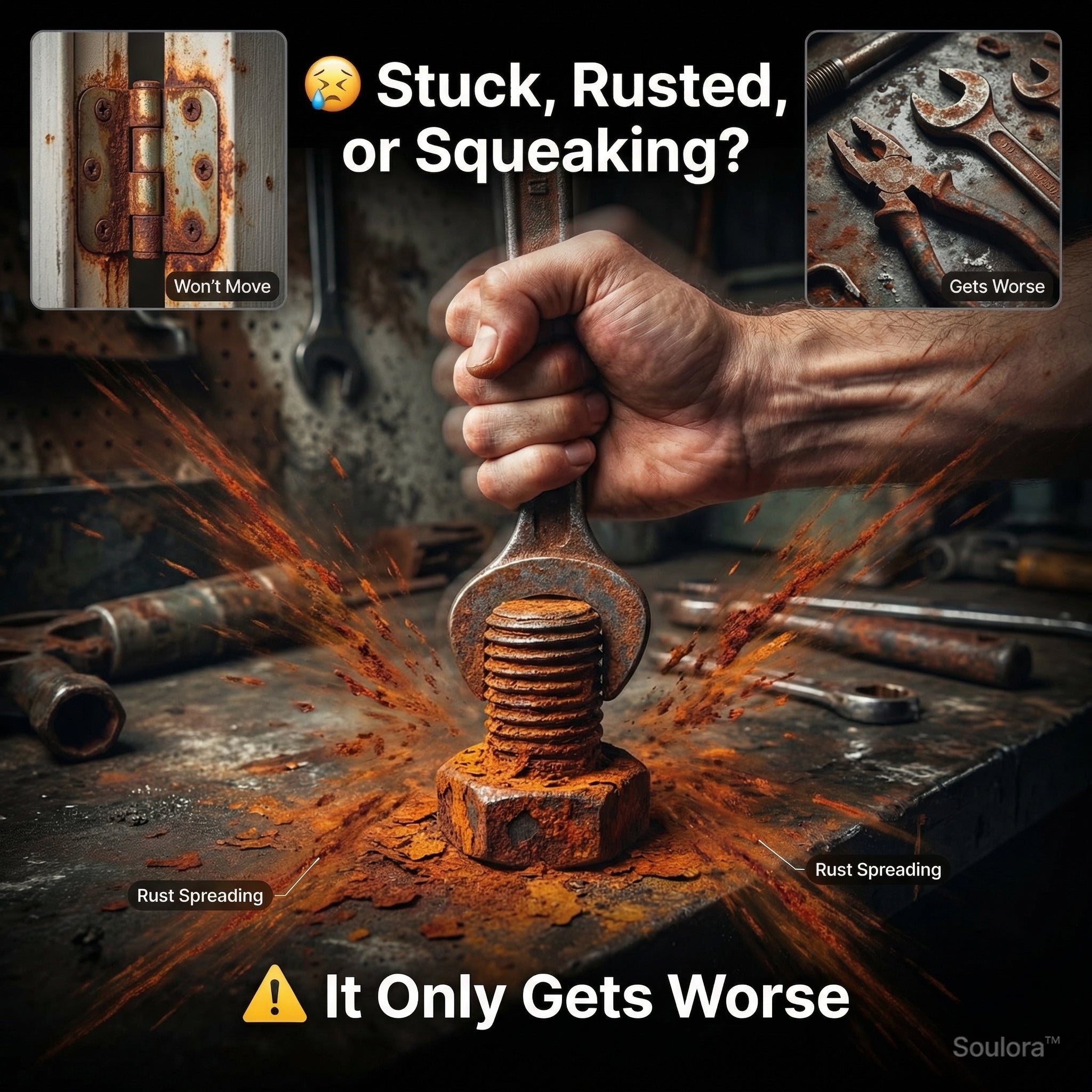 Rust Remover &amp; Anti-Rust Lubricant Spray