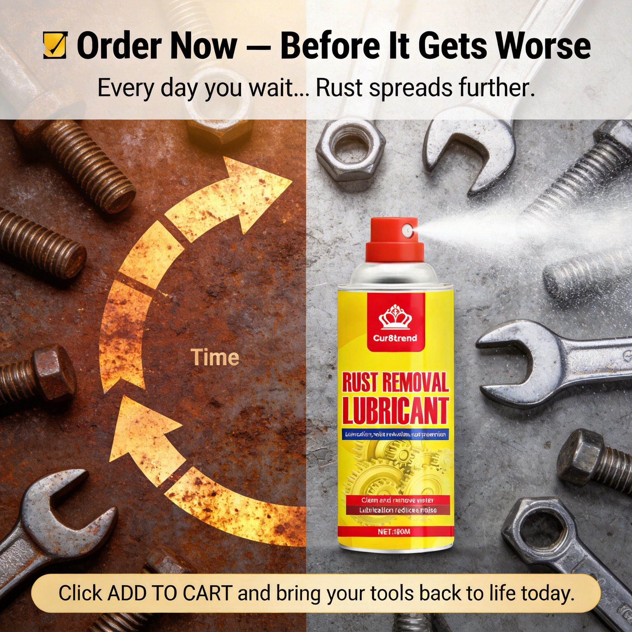 Rust Remover &amp; Anti-Rust Lubricant Spray