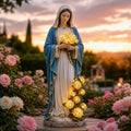 💗 Today Only 50% OFF —🎁  Virgin Mary Solar Garden Statue With Glowing Roses That Brings Faith, 🙏Warm Light & Blessed Peace To Your Home