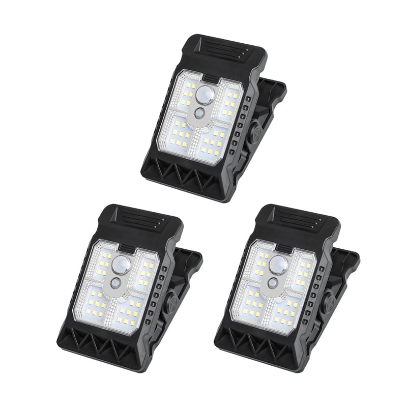 💡USB & Solar Powered Motion Sensor Clip Lights