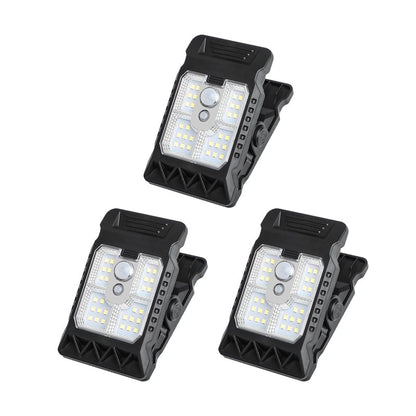 💡USB & Solar Powered Motion Sensor Clip Lights